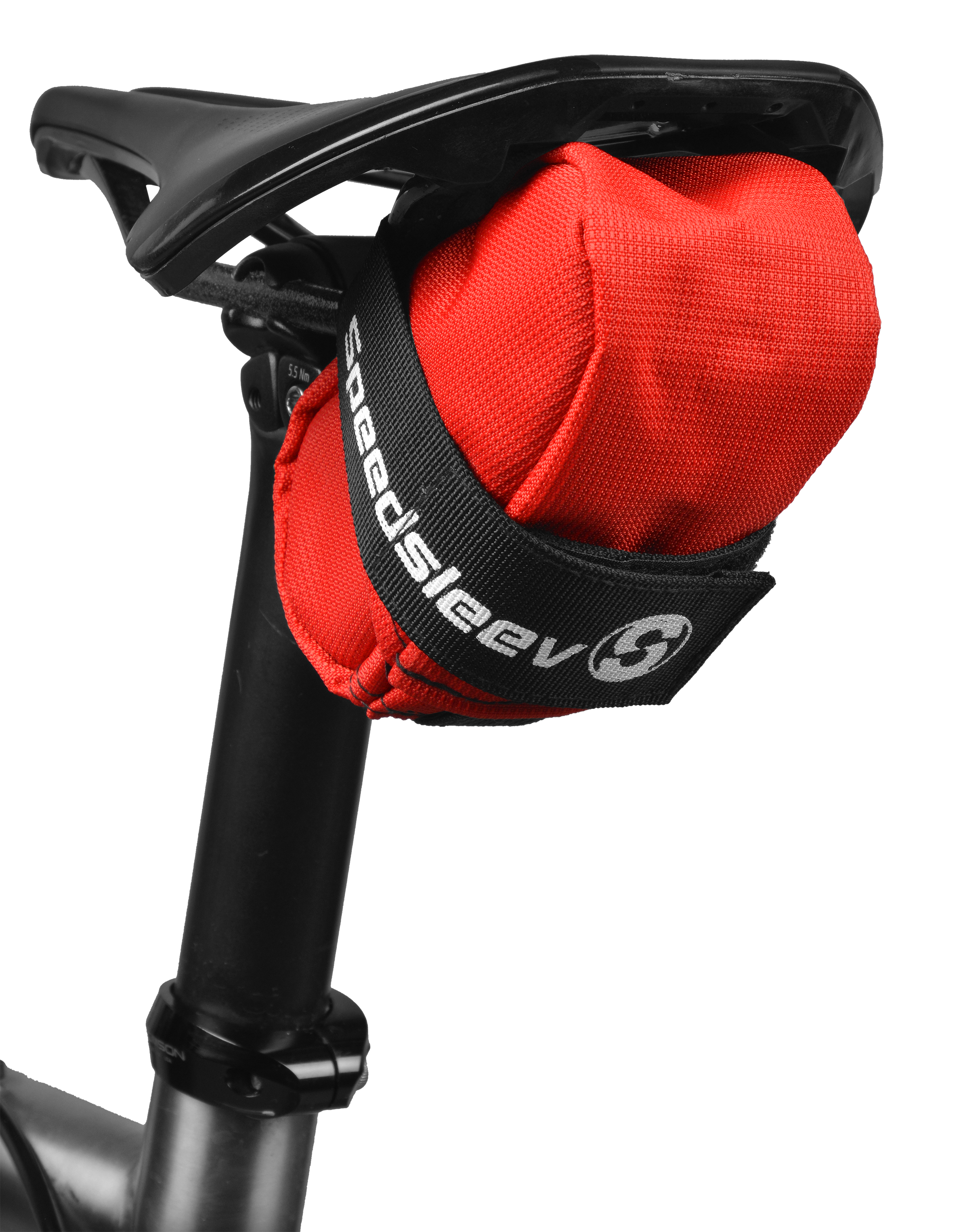 Red top bicycle saddle